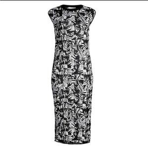 Black & White Patterned Mini Dress